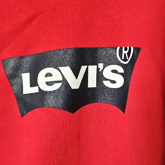 Levi's Bold Red Kid's Hoodie Size Medium - Picture 2 of 6